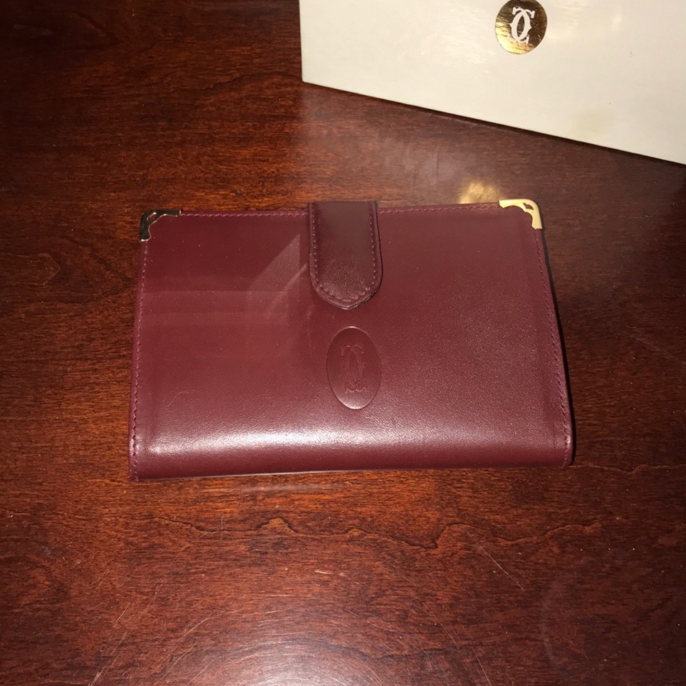 Vintage Burgandy Cartier women’s wallet